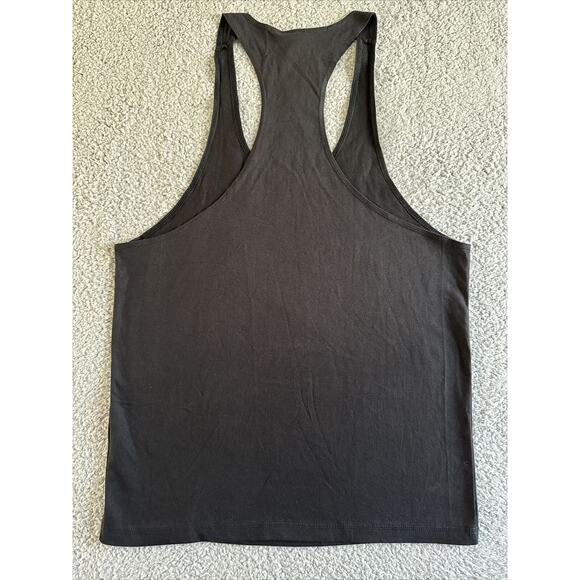 Men's Flex’s Fitness Muscle Tank Gym Active Wear Unisex Bodybuilding NWT Blk L - Picture 7 of 9